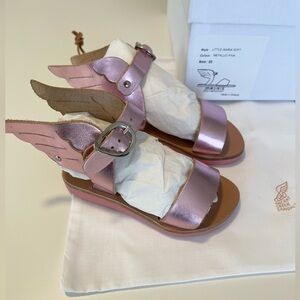 Ancient Greek Sandals Little Girl's Ikaria Metallic Sandals size:EU 23 or US 7T